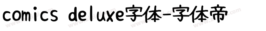 comics deluxe字体字体转换